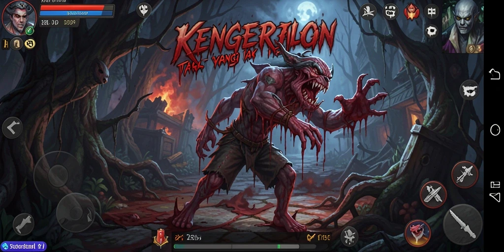 Tangkapan layar game 33L menampilkan suasana Horror yang mencekam.