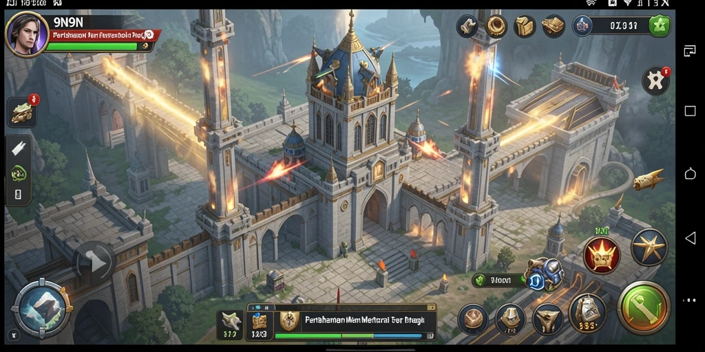 Tampilan gameplay mendebarkan dari 9N9N di kategori Tower Defense.