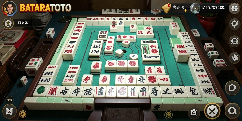 Screenshot utama BATARATOTO menampilkan gameplay Mahjong yang mendebarkan.