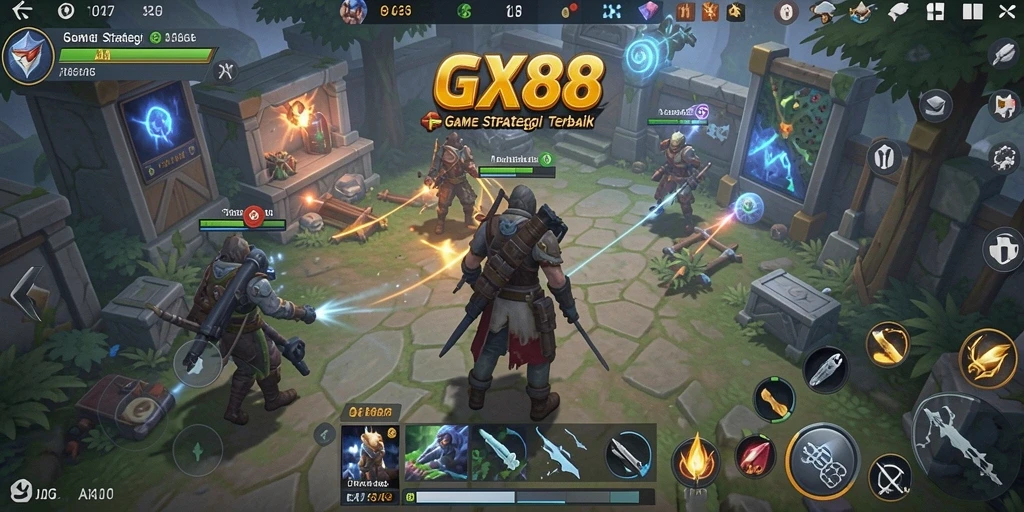 Tampilan gameplay GX88 yang penuh taktik dan strategi menarik.