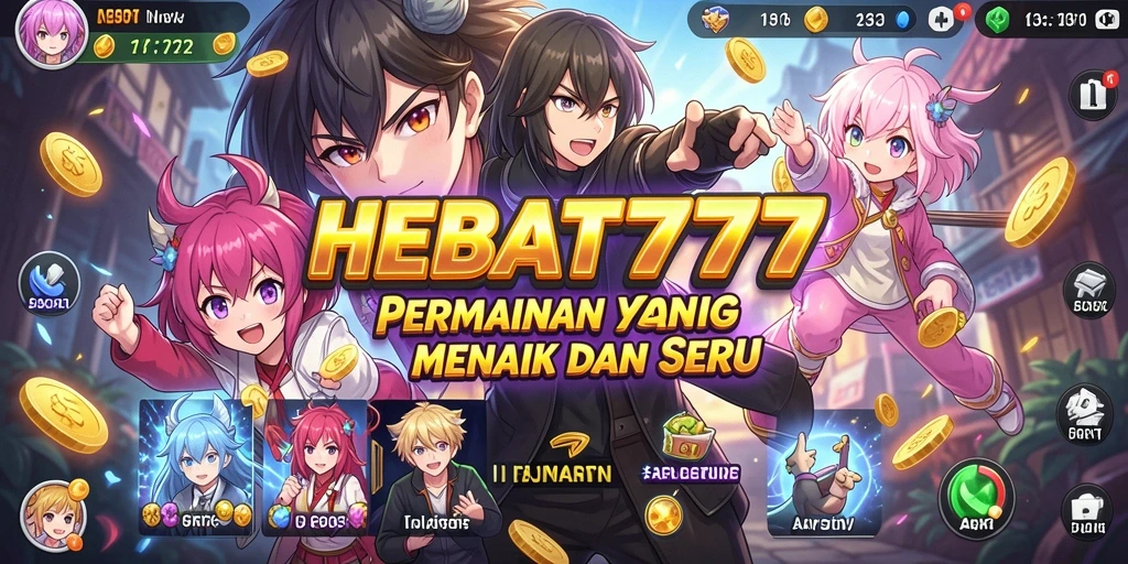 Tampilan menarik dari gameplay HEBAT777 yang penuh aksi anime.