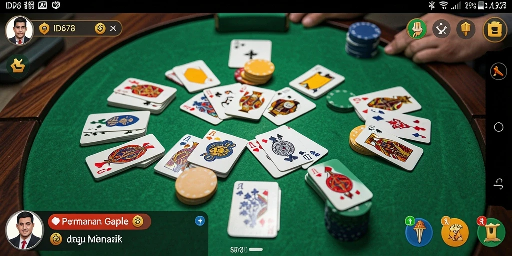 Tampilan gameplay Gaple yang menarik dan interaktif di ID678.