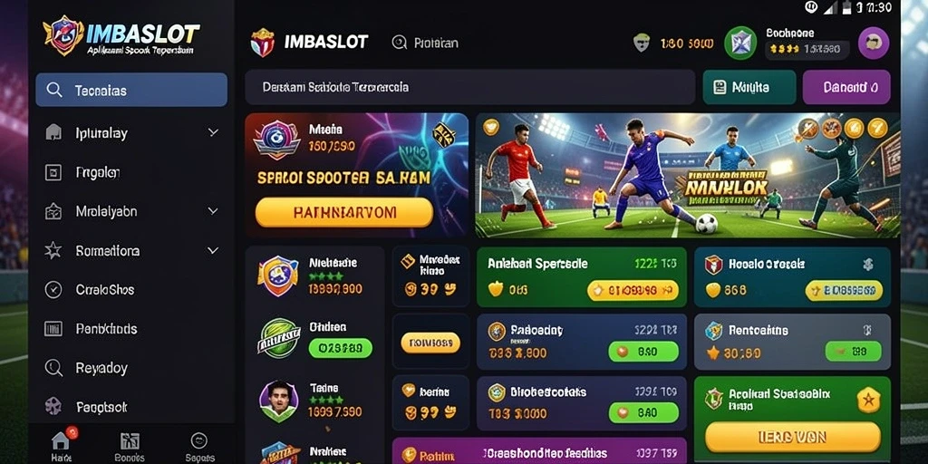 Tampilan gameplay menarik dan intuitif dari aplikasi IMBASLOT.