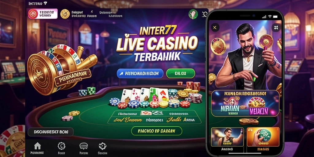 Tampilan gameplay interaktif dalam aplikasi Live Casino INTER77.