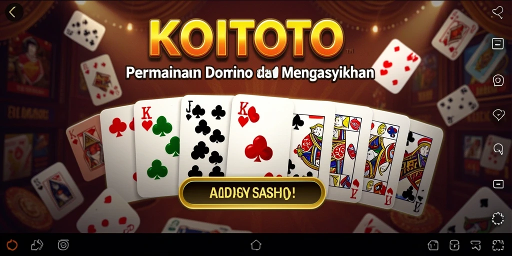 Screenshot KOITOTO menampilkan aksi seru dalam permainan Domino.