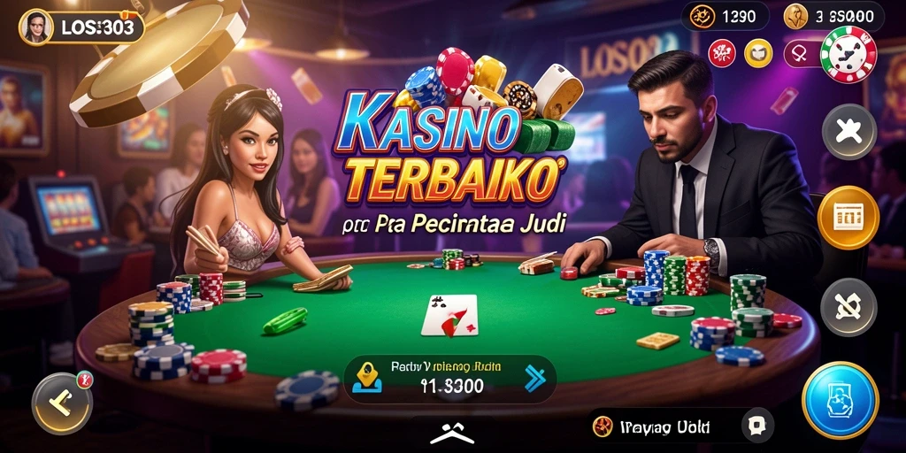 Tampilan emocionante dari gameplay LOS303 di aplikasi Kasino.