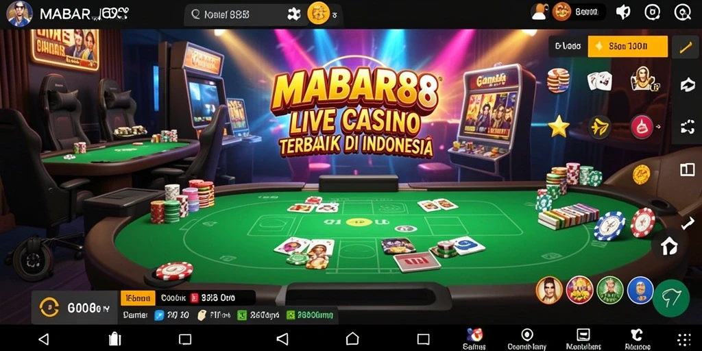 Tampilan gameplay mendebarkan MABAR88 dengan dealer profesional.