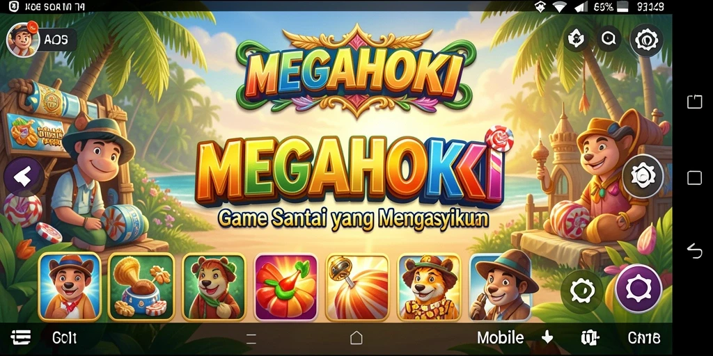 Screenshot gameplay MEGAHOKI yang penuh keseruan.