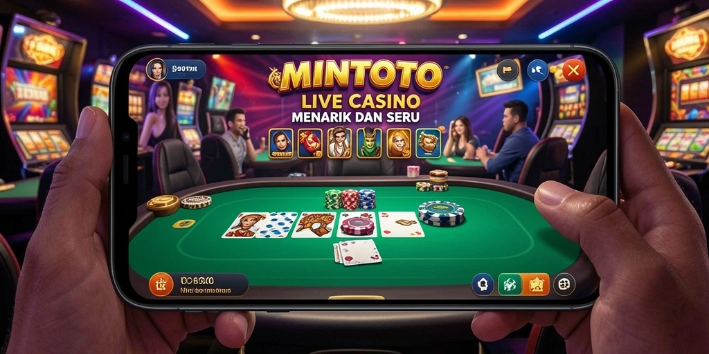 Tampilan menarik gameplay Live Casino MINTOTO