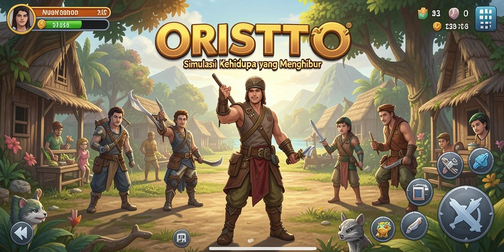 Tangkapan layar dari gameplay ORISTOTO yang menarik dan interaktif.