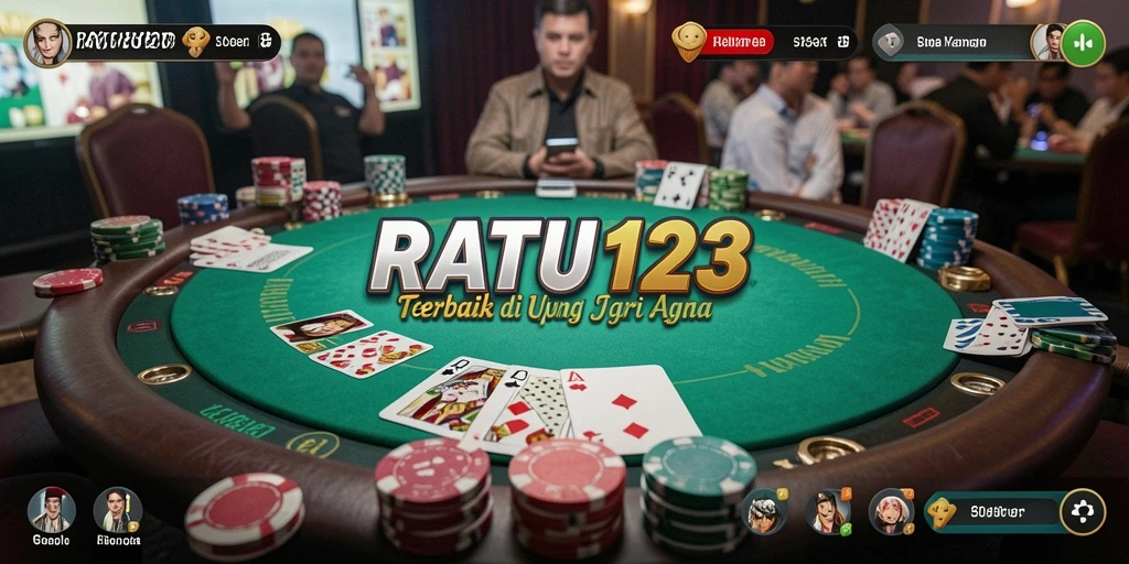 Screenshot utama RATU123 menampilkan gameplay seru dan interaktif poker.