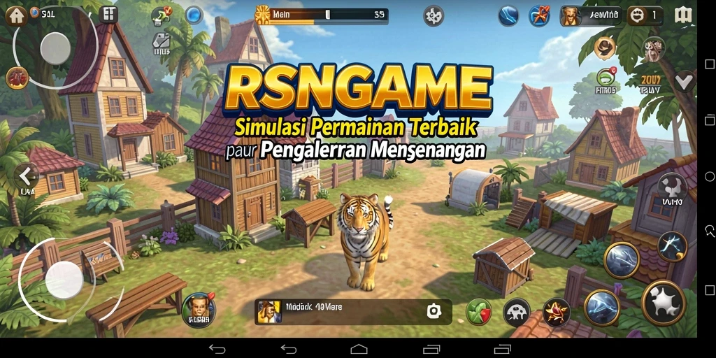 Tampilan gameplay RSNGAME yang menarik dan interaktif dalam simulasi.