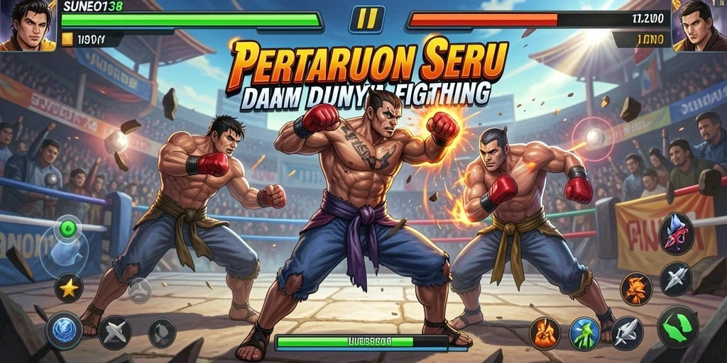 Tampilan pertarungan seru di SUNEO138 dengan aksi yang mendebarkan.
