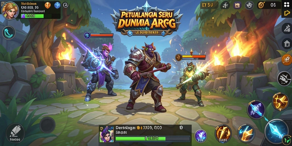 Tampilan gameplay T6 yang epik dalam dunia ARPG.