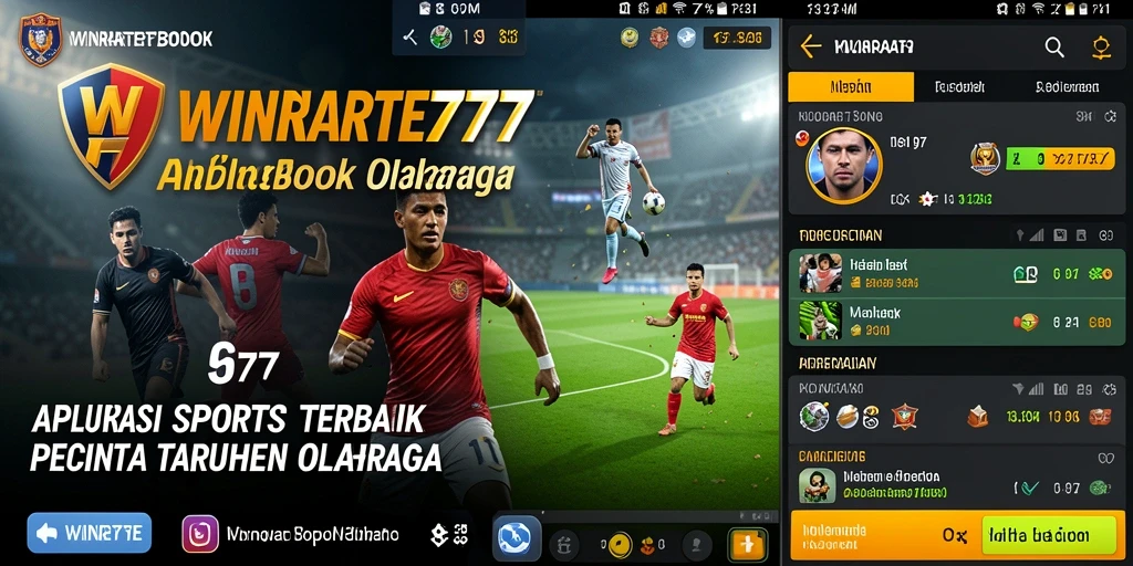 Screenshot gameplay WINRATE777 dengan antarmuka taruhan olahraga yang menarik.
