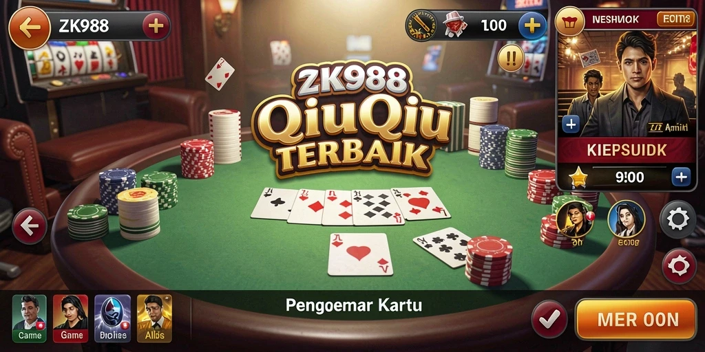 Tampilan gameplay QiuQiu di ZK988 yang menantang.